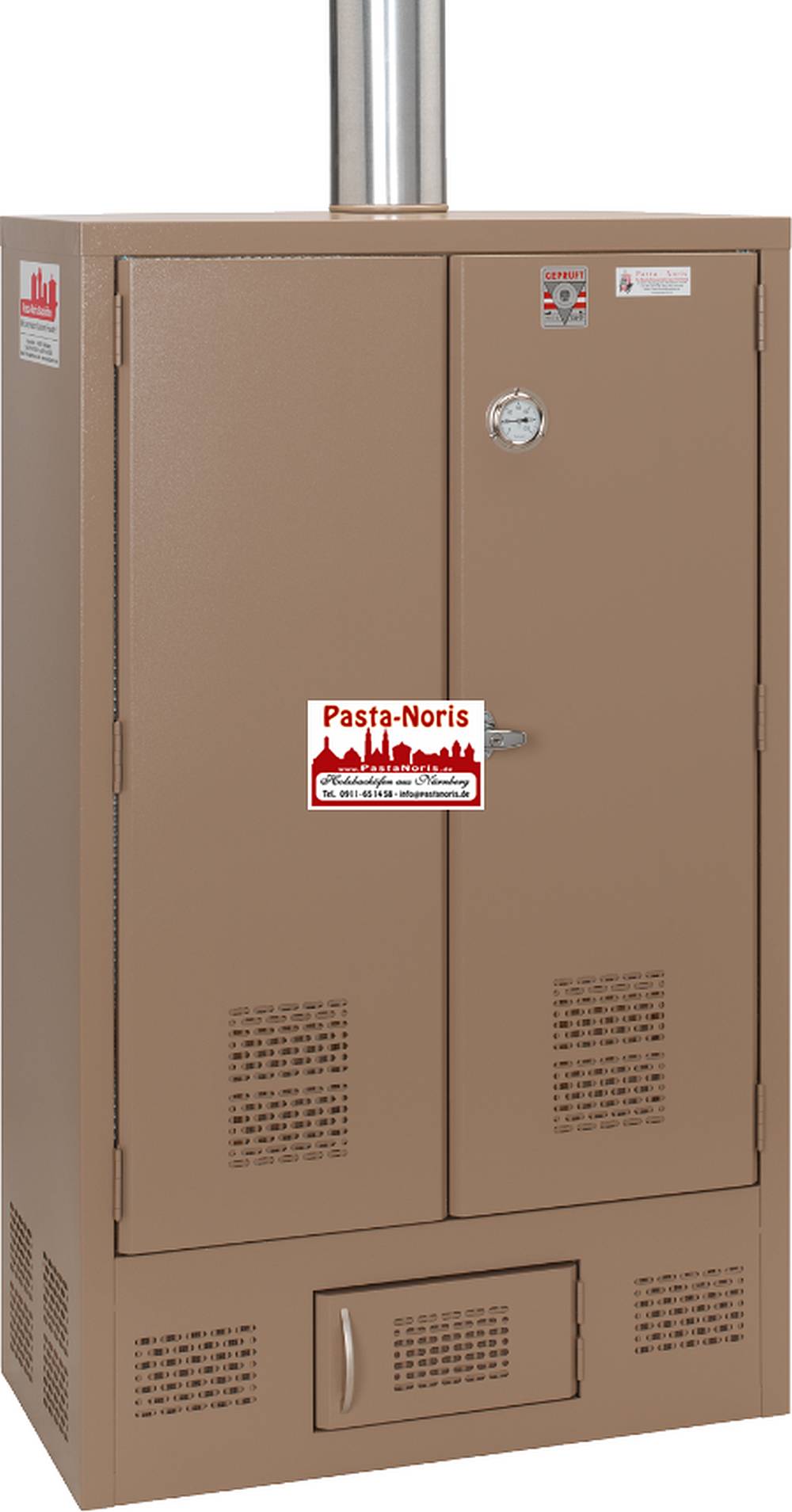 OKS-200 Kalträucherschrank, Fassungsvermögen bis 200 kg Fleisch  Inhalt. BxTxH: 90x60x170 cm